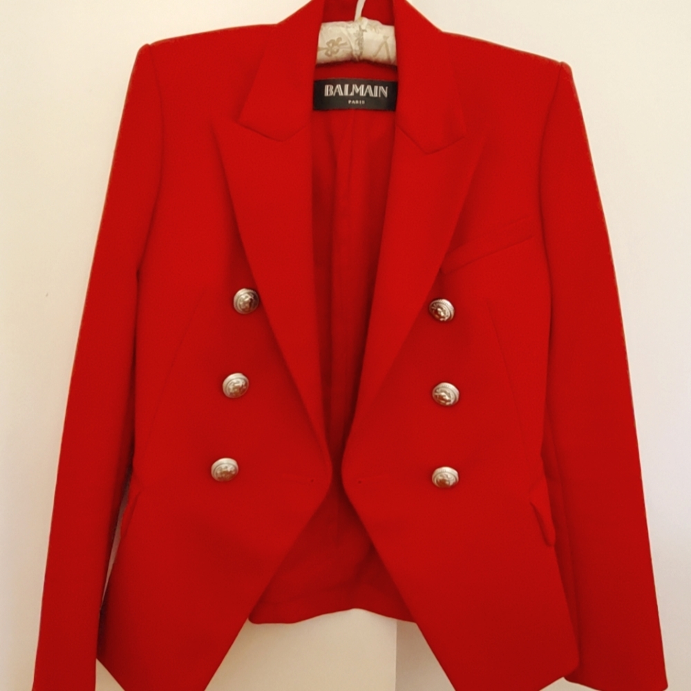 Balmain Blazer Red Size 38